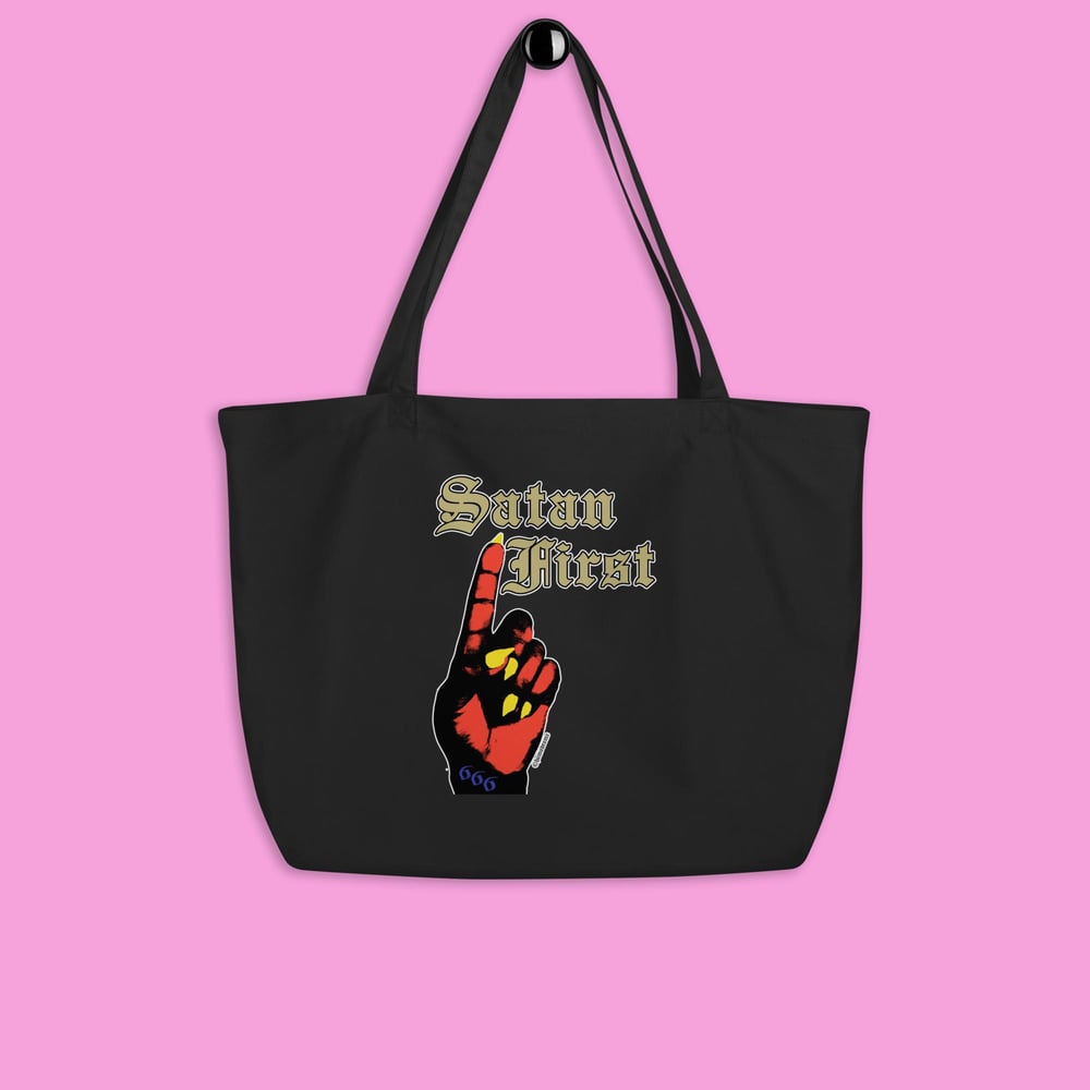 Image of Satan First Tote 