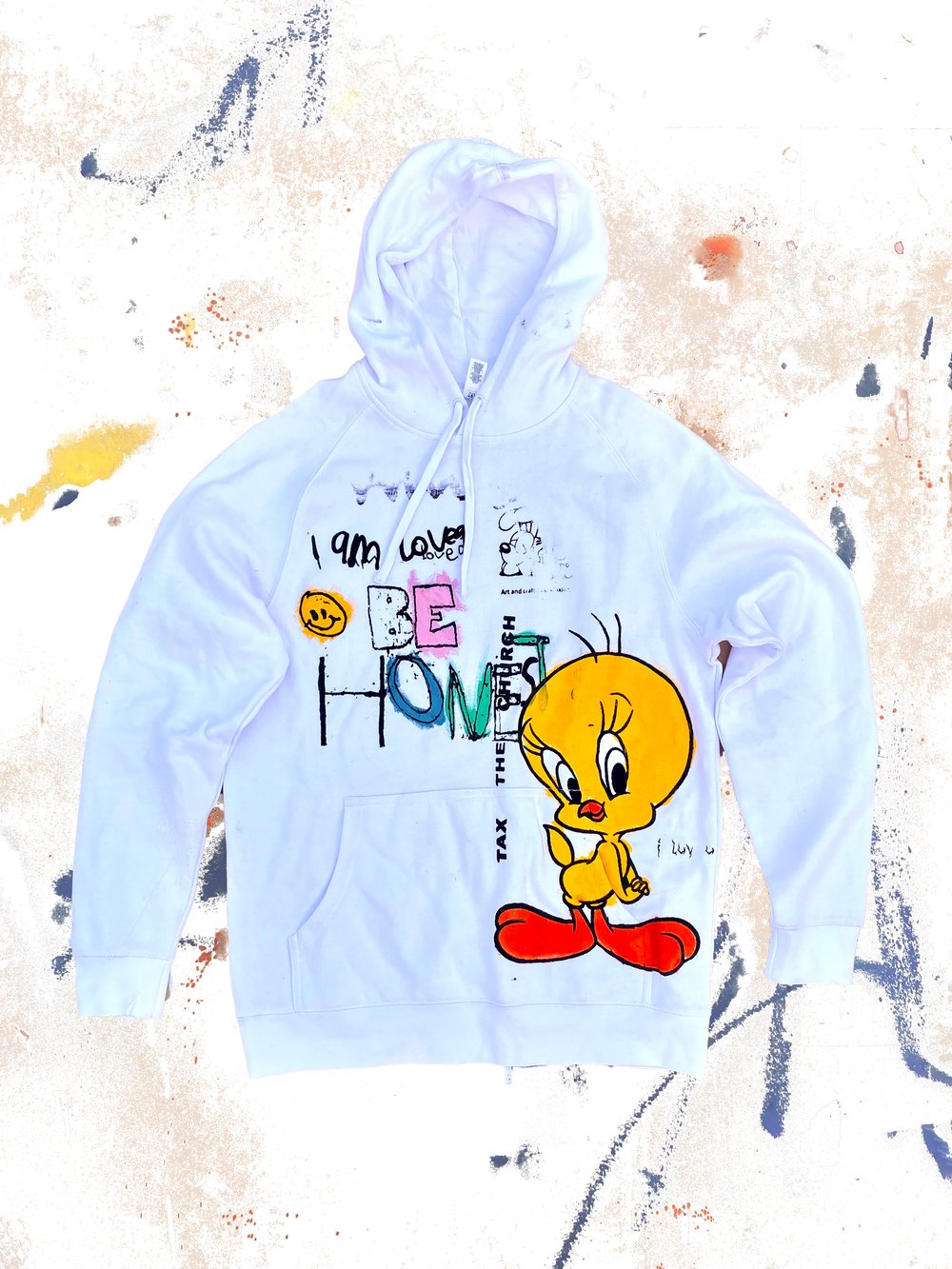 Image of WHITE JUNK HOODIE