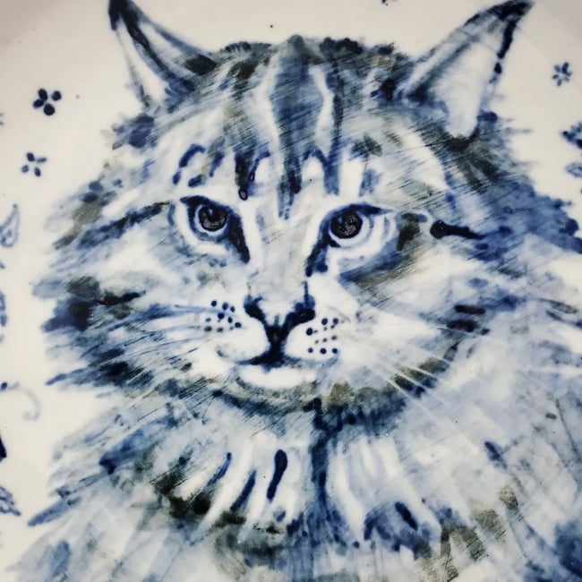 Large Pretty Boy Cat Bowl