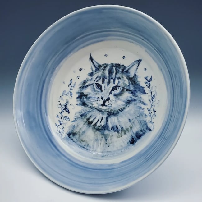 Large Pretty Boy Cat Bowl