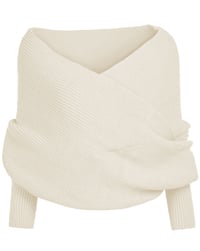 WRAP SWEATER (CREAM)