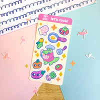 Image 1 of let's cook sticker sheet