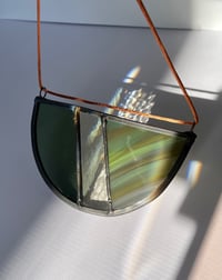 Image 2 of Semi Circle Sun Catcher in Forest Green 
