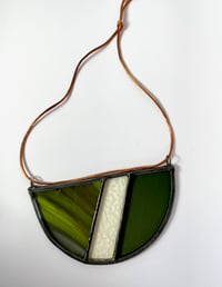 Image 3 of Semi Circle Sun Catcher in Forest Green 