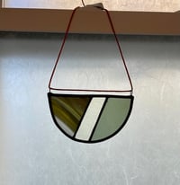 Image 1 of Semi Circle Sun Catcher in Forest Green 