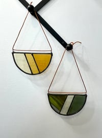 Image 5 of Semi Circle Sun Catcher in Forest Green 