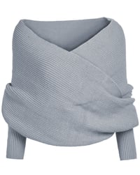 WRAP SWEATER (GREY)