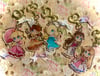 [CLEARANCE] Nintendo Princesses - 2.5in Double Sided Glitter Acrylic Charms 