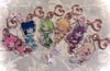 Tokyo Mew Mew - 2.5in Double Sided Glitter Epoxy Acrylic Charms