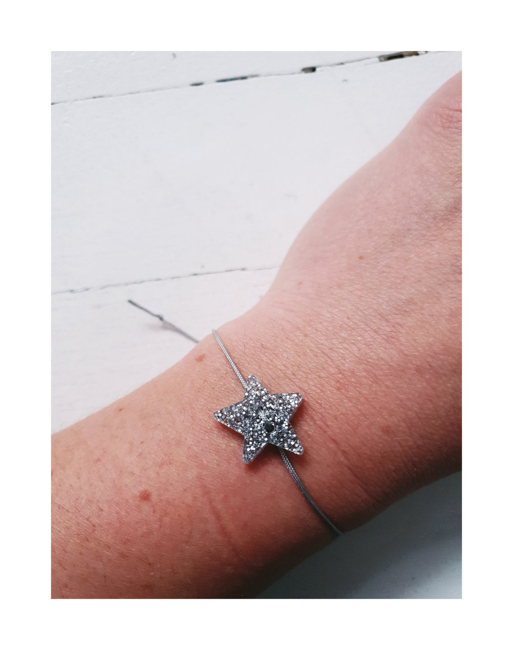 zapestnica ZVEZDICA - srebrna // bracelet STAR - silver