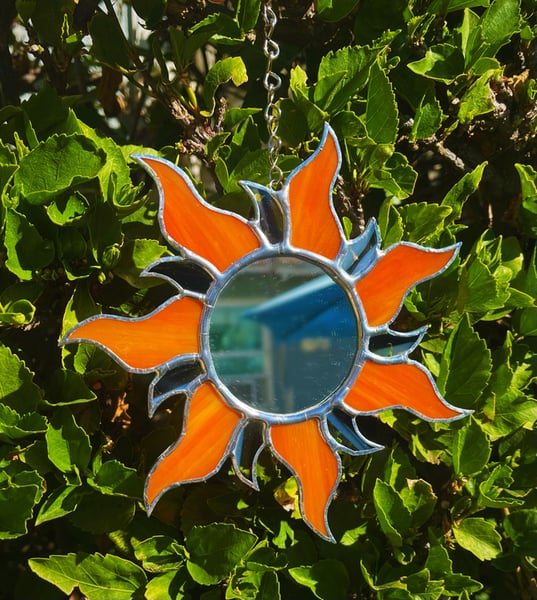 Image of orange sunburst