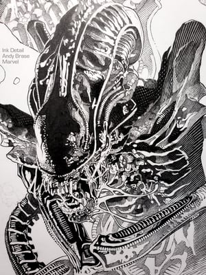 Image of ALIEN #2- Signed COMIC + PRINT (Ink version) <font color="chartreuse">NEW + 25% Off Code</font>