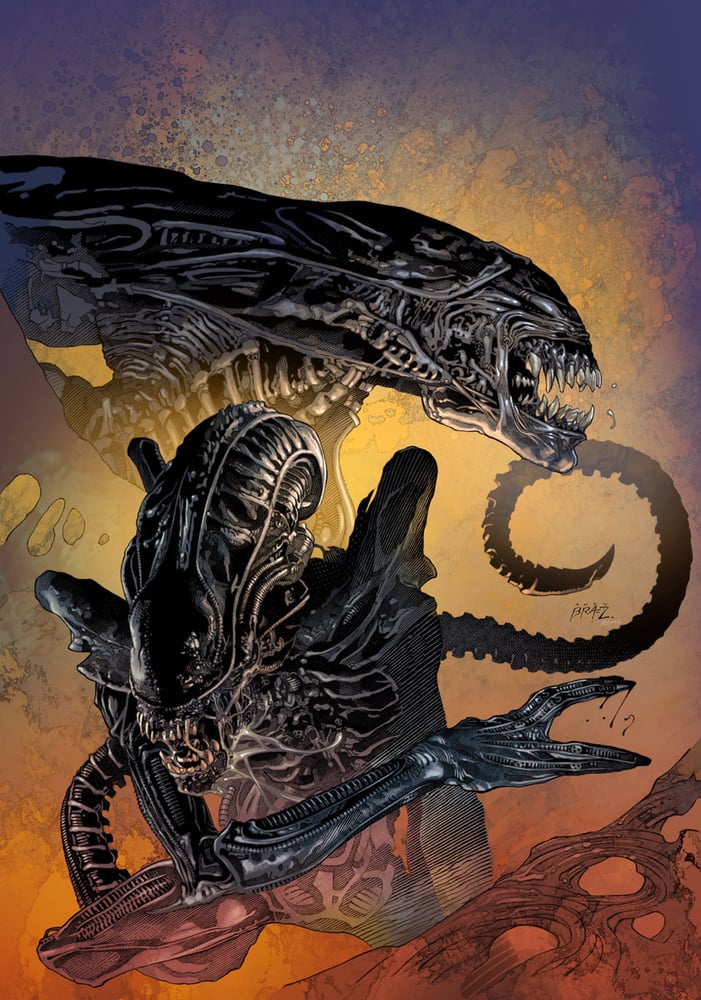 Image of ALIEN #2- Signed COMIC + PRINT (Ink version) <font color="chartreuse">NEW + 25% Off Code</font>