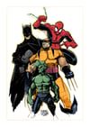 Batman, Spider-man, Wolverine and the Savage Dragon poster