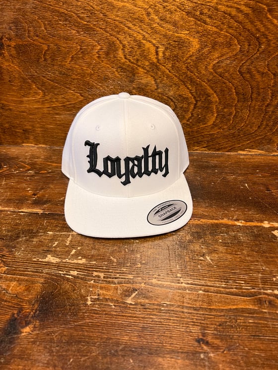 Image of Loyalty Snapback Hat White 
