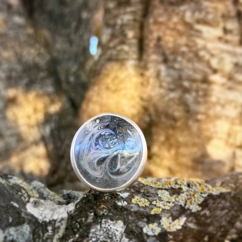 Image of nebula swirl enamel ring