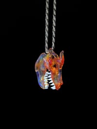 Image 4 of Mini orange elvis dragon skull