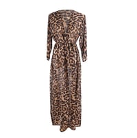 Image 2 of LEOPARD PRINT COVER UP KIMONO