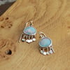 Ethiopian opal tassel earrings 