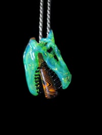 Image 1 of Titan v1 dragon skull pendant with a 🔥 joint tip. 