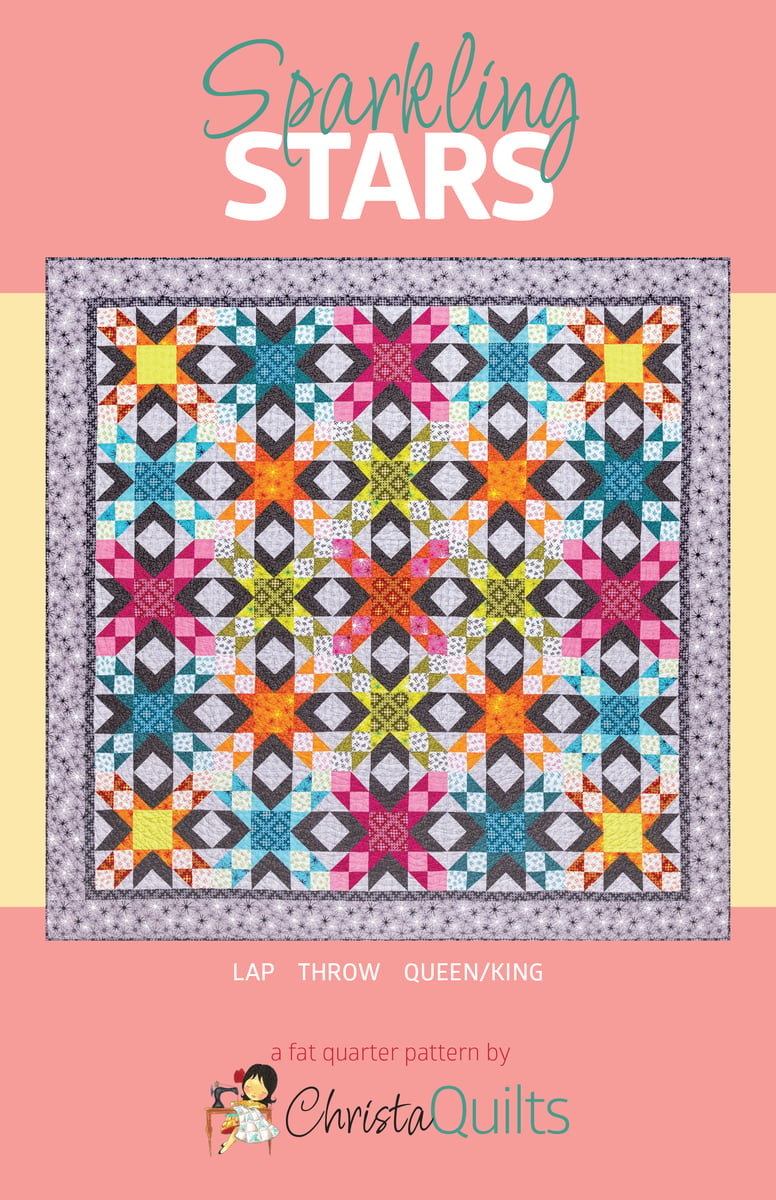 Digital Download - Sparkling Stars Quilt Pattern by Missouri Star Size Full Traditional | Missouri Star Quilt Co.