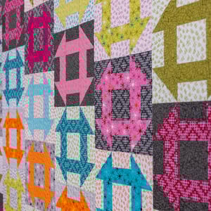 Churn Dash Slide Paper Quilt Pattern by Christa Watson CQ134