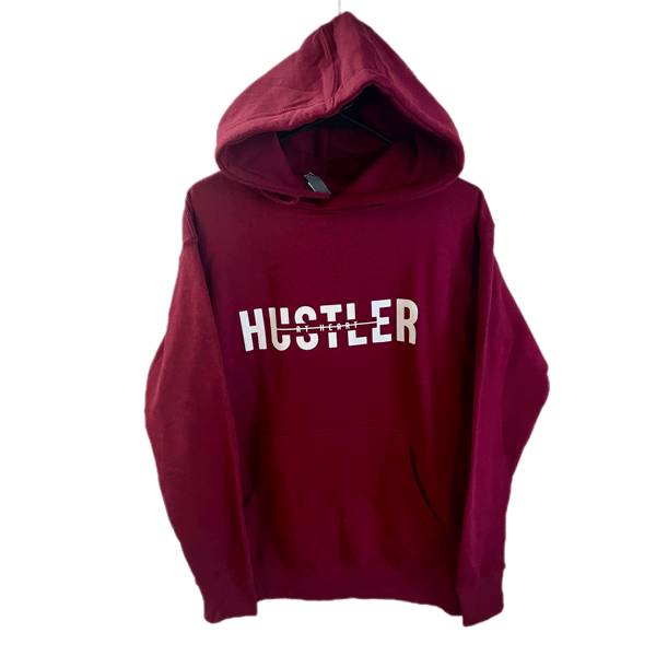 Image of Burgundy “Hustler At Heart” Hoodie