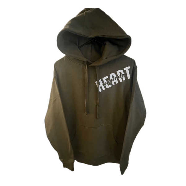 Image of Military Green “Heart Of A Hustler” Hoodie