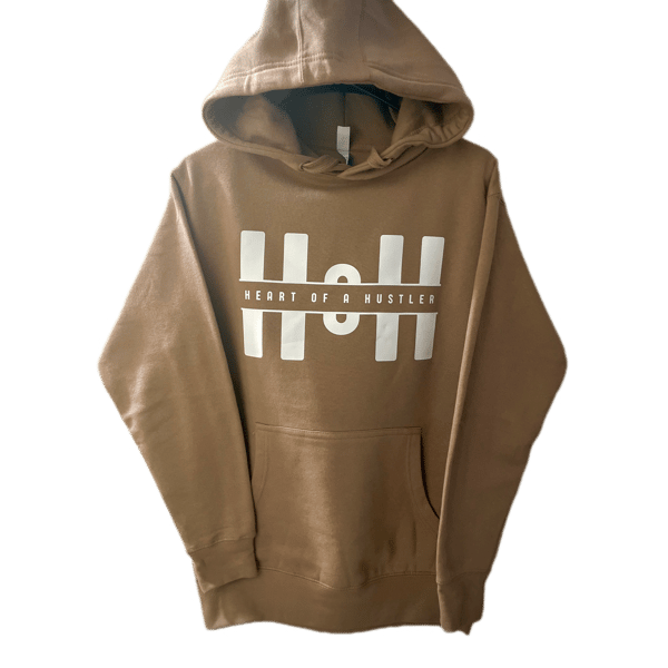 Image of Latte “Heart Of A Hustler” Hoodie
