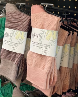 Image of Moss Stitch - Merino Dress Socks