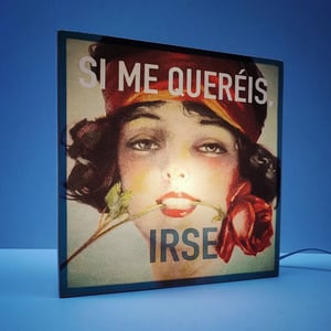 Image of Si me queréis, irse.