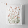 Sunset Kangaroo Paw Cotton Linen Tea Towel