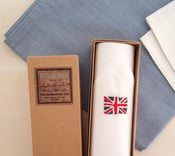 Image of Embroidered Union Jack handkerchief