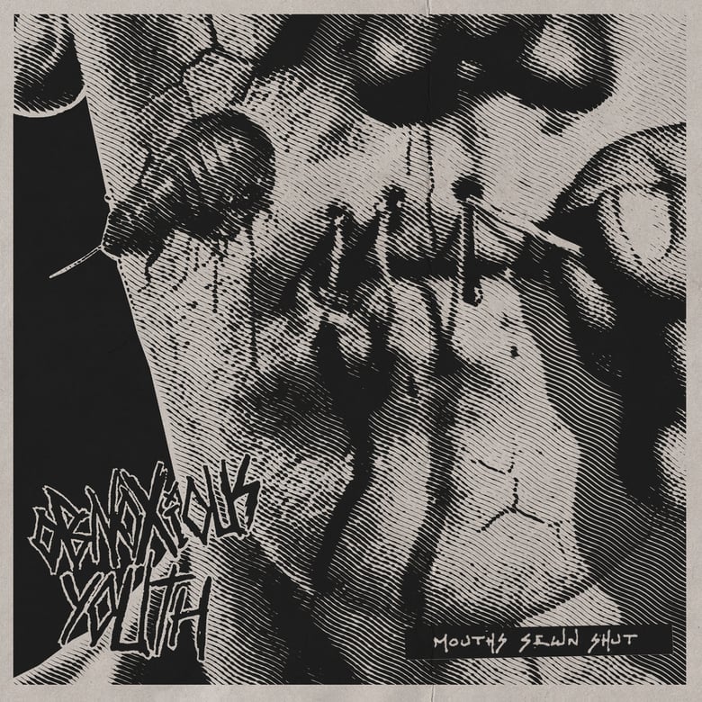 Image of Obnoxious Youth "Mouths Sewn Shut" _ 12" EP _ Svart Records 