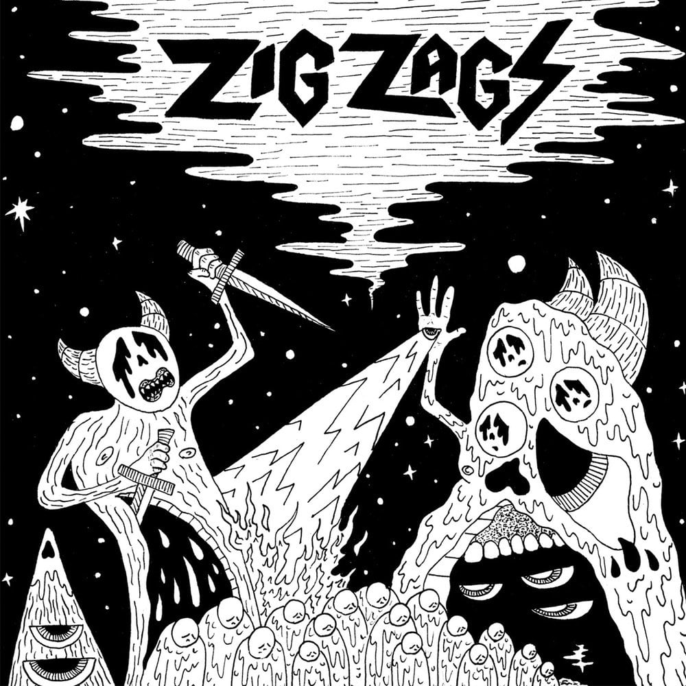 Image of Zig Zags "Scavenger / Monster Wizard" _ 7" _ Who Can You Trust?