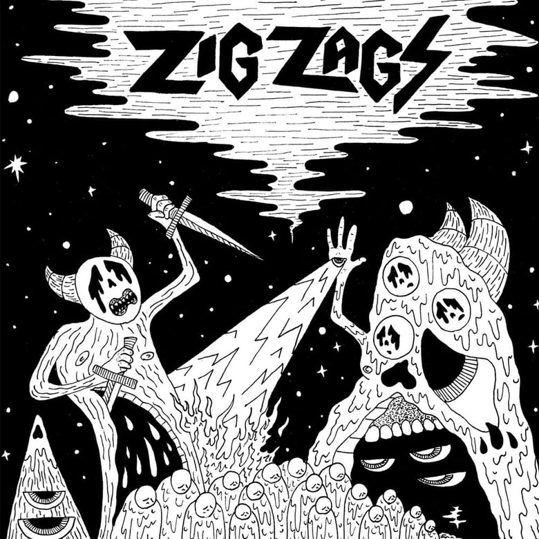 Image of Zig Zags "Scavenger / Monster Wizard" _ 7" _ Who Can You Trust? 