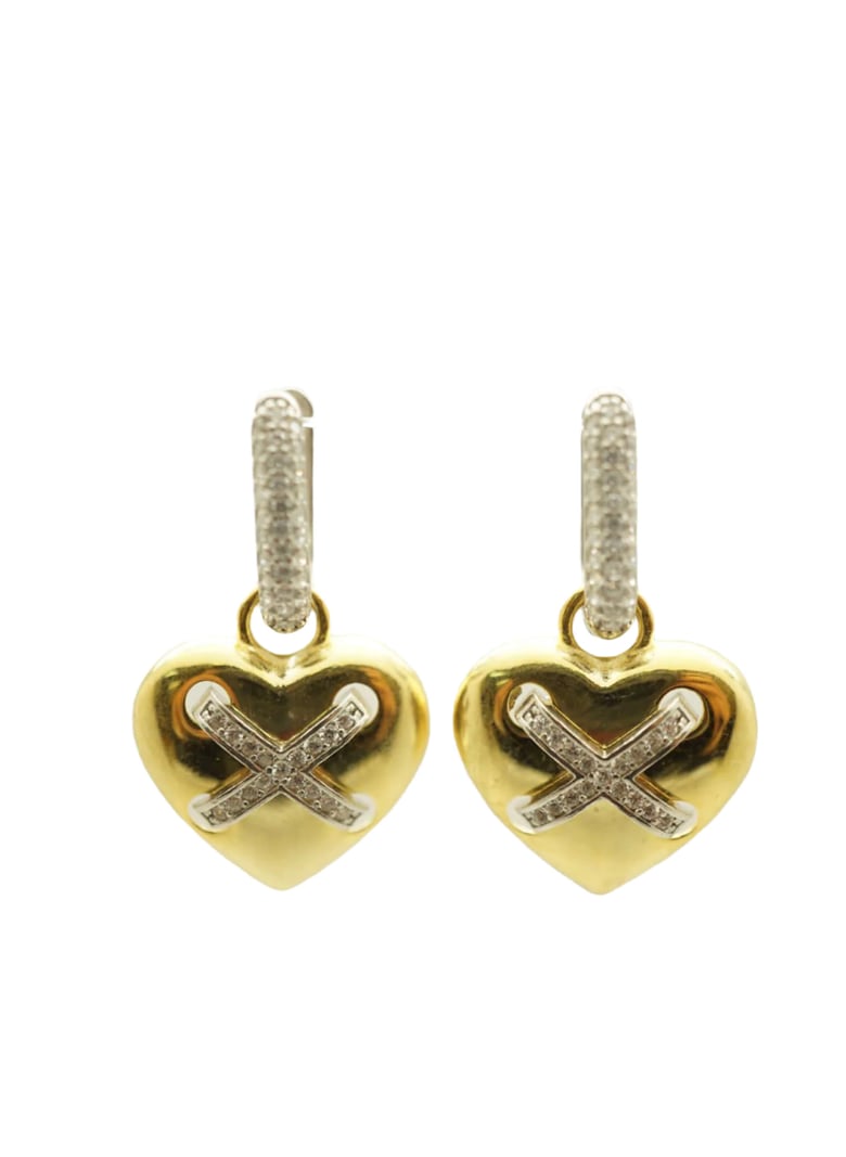 Image of Heart Kaws Earrings