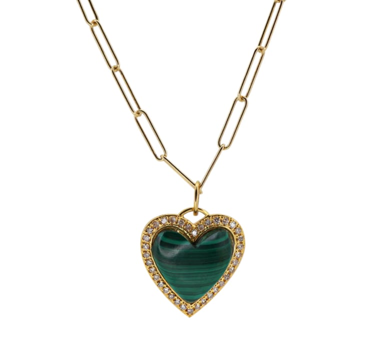 Image of Emerald Heart Necklace 