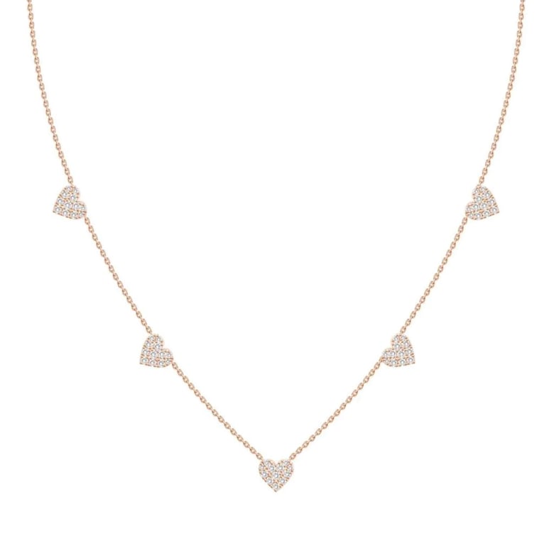 Image of Pave Heart Necklace 