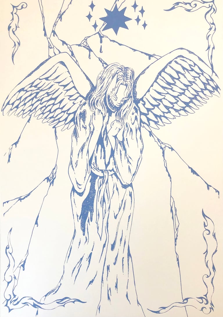 Luck Angel Screenprint