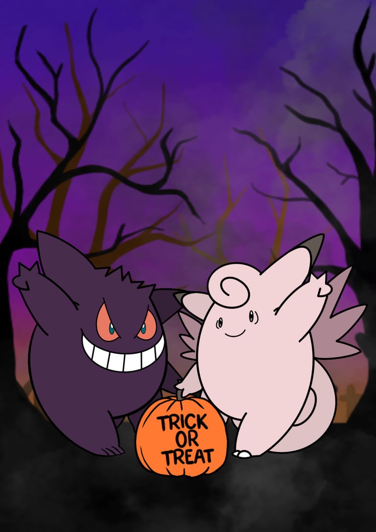 HALLOWEEN "Trick Or Treat" - A6 PRINT