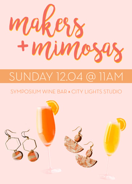Image of Makers + Mimosas Brunch Workshop at Symposium Wine Bar!
