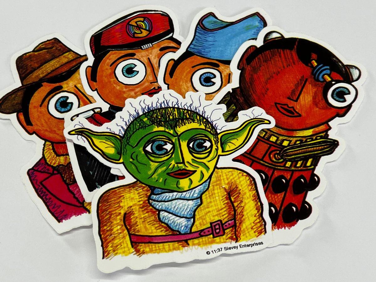 Image of Frank Sidebottom's Sci-Fi Sticker Pack - Set One