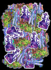 Pack 3 Stickers - (1 Luminescent Sticker + 2 holographic stickers)