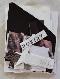 Image 1 of Collage Kit: Black and White Poetry