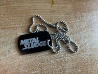 Image 2 of Metal Sludge Dog Tag and Chain... ordering this includes some Pins & Gtr Picks