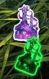 Pack 3 Stickers - (1 Luminescent Sticker + 2 holographic stickers)