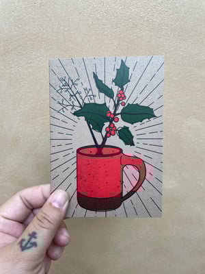 Red Mug Holiday Cards - Pack of 5