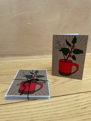 Red Mug Holiday Cards - Pack of 5