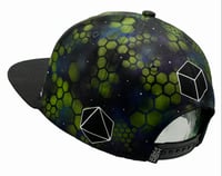 Image 3 of Building Blocks- SNAPBACK - Glow in the dark- hand printed and airbrushed hat 